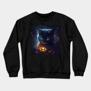 Get Spooked with Spooky Boop Cat Crewneck Sweatshirt